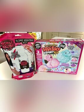 Nichole Jacklyn’s Slime making Kit and Compound Kings Squishy Fidget Kit bundle